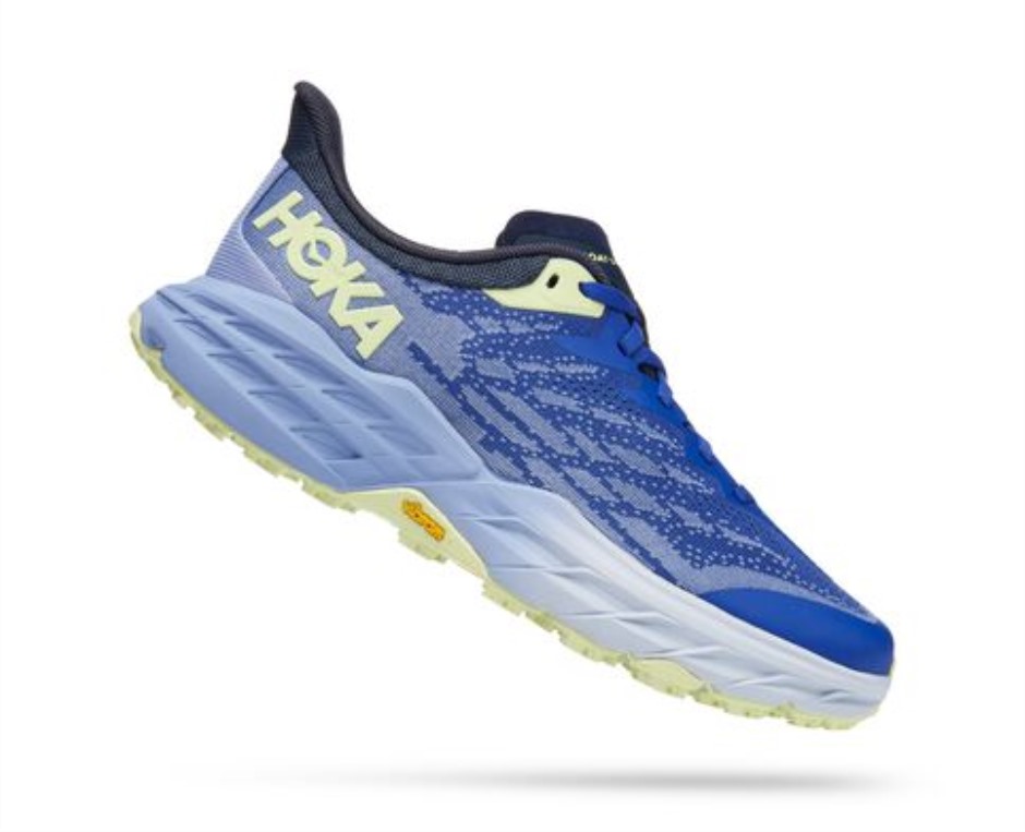 Hoka Speedgoat 5 Lila Eindruck Bläuung