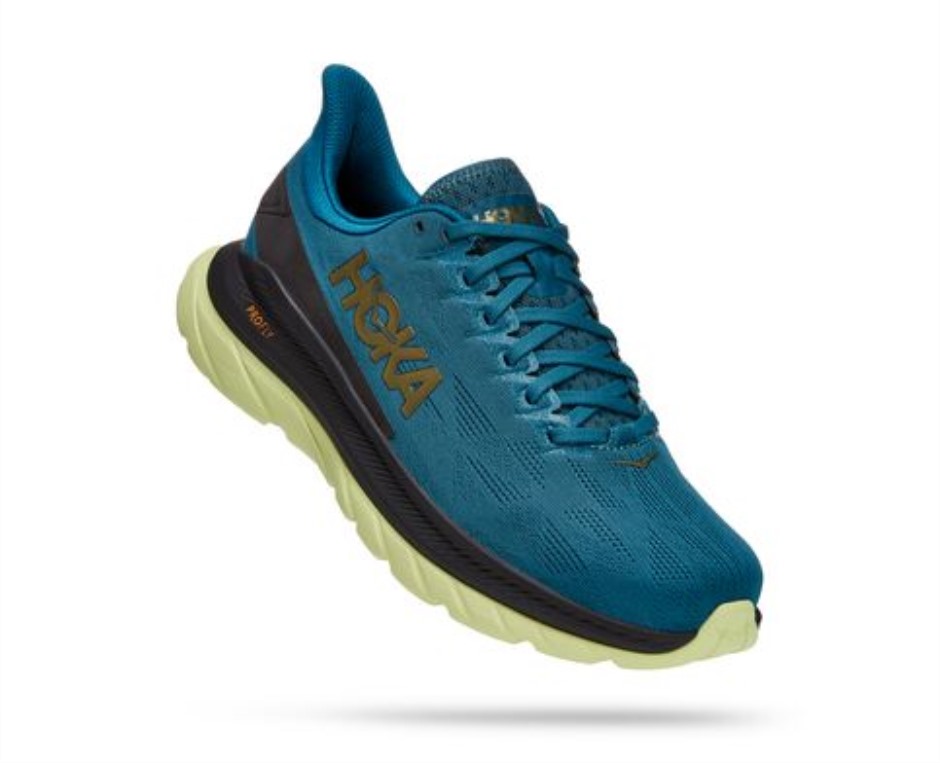 Hoka Mach 4 Blau Korallenschwarz