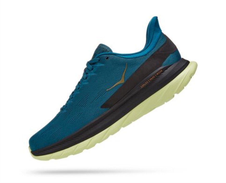 Hoka Mach 4 Blau Korallenschwarz