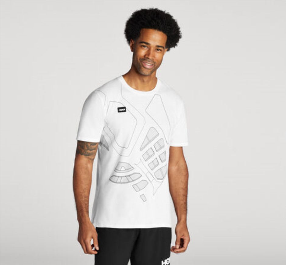 Hoka Ganztags-T-Shirt Weiß