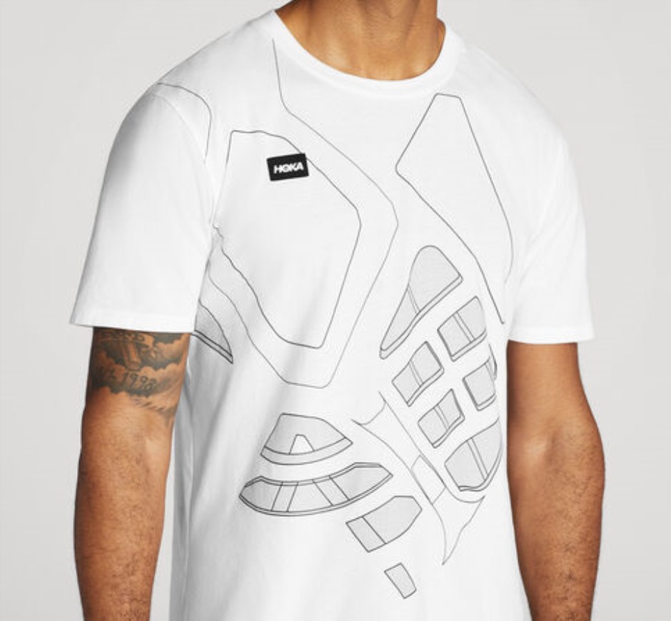 Hoka Ganztags-T-Shirt Weiß