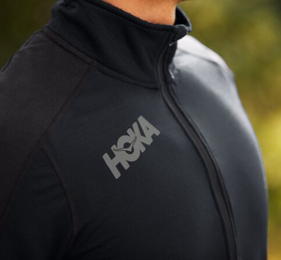 Hoka 1 2 Zip Midlayer Schwarz