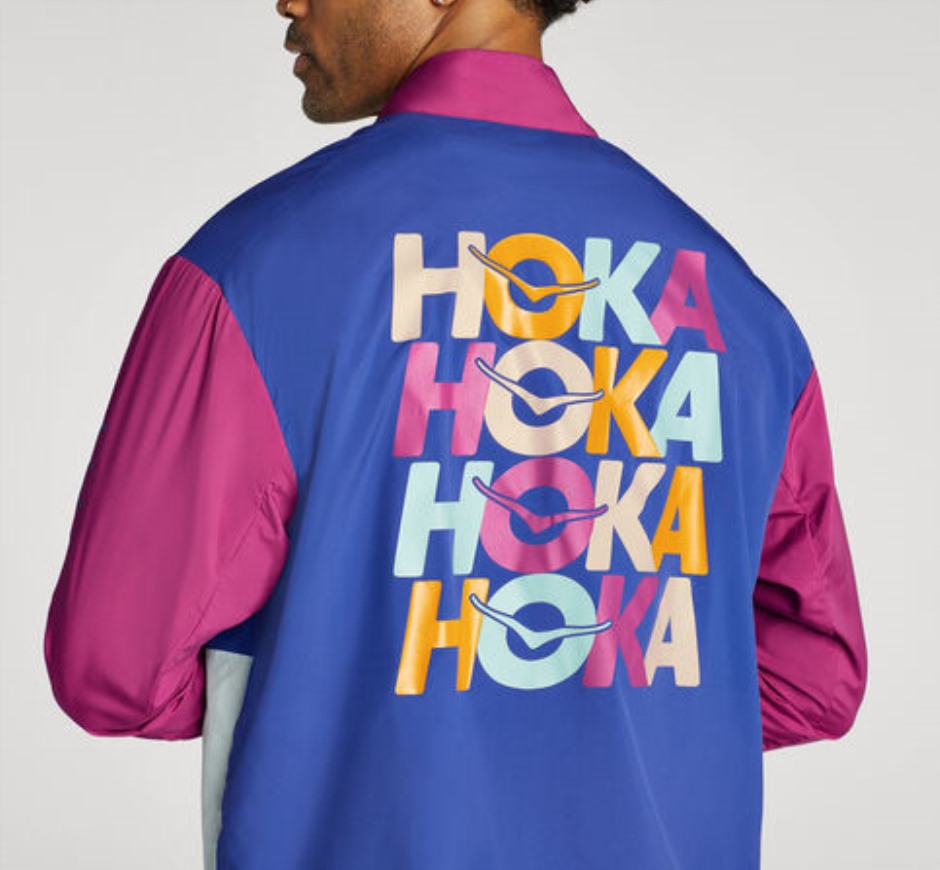 Hoka Windfeste Jacke Bläuen Blaues Glas