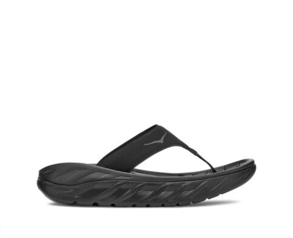 Hoka Ora Recovery Flip Schwarze Dunkle Möwe