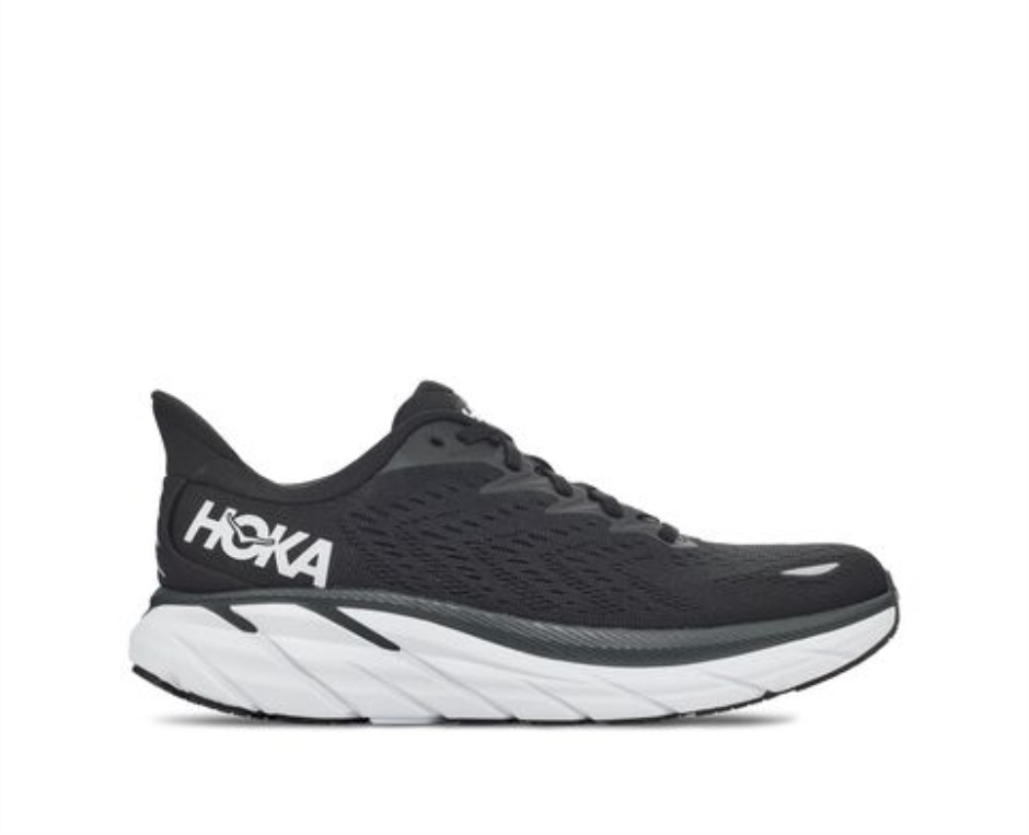 Hoka Clifton 8 Schwarz Weiß