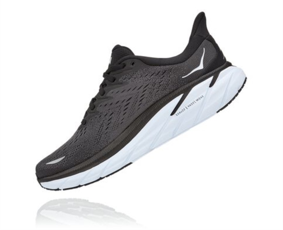 Hoka Clifton 8 Schwarz Weiß