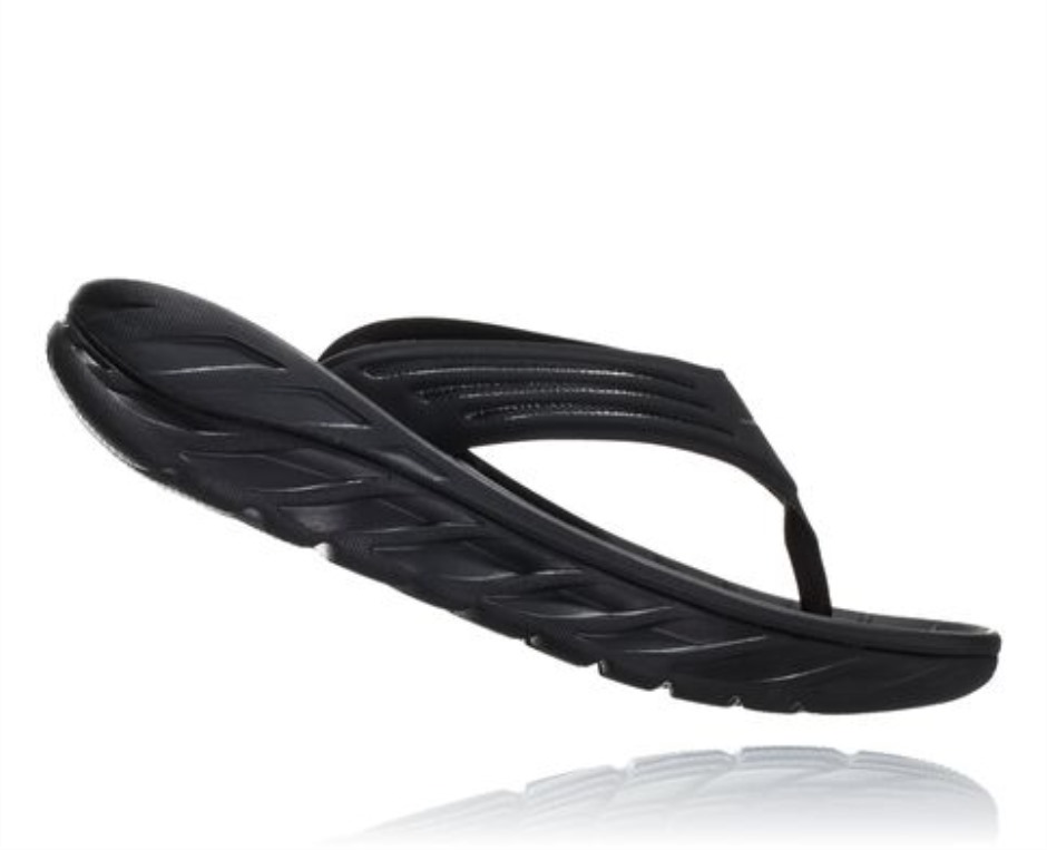 Hoka Ora Recovery Flip Schwarz Dunkelmöwengrau