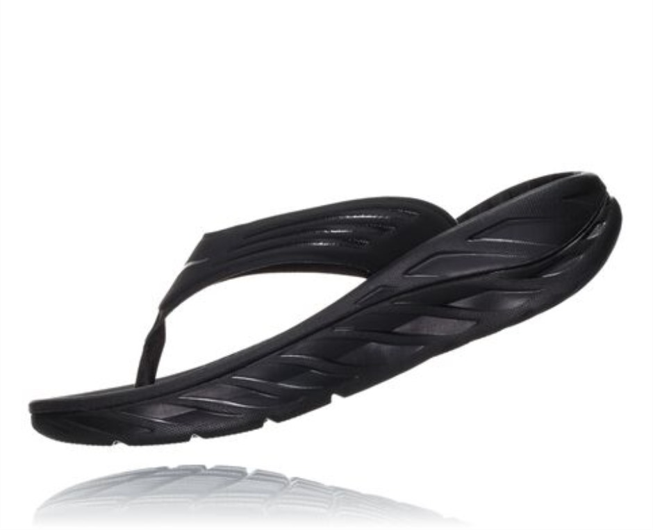 Hoka Ora Recovery Flip Schwarz Dunkelmöwengrau