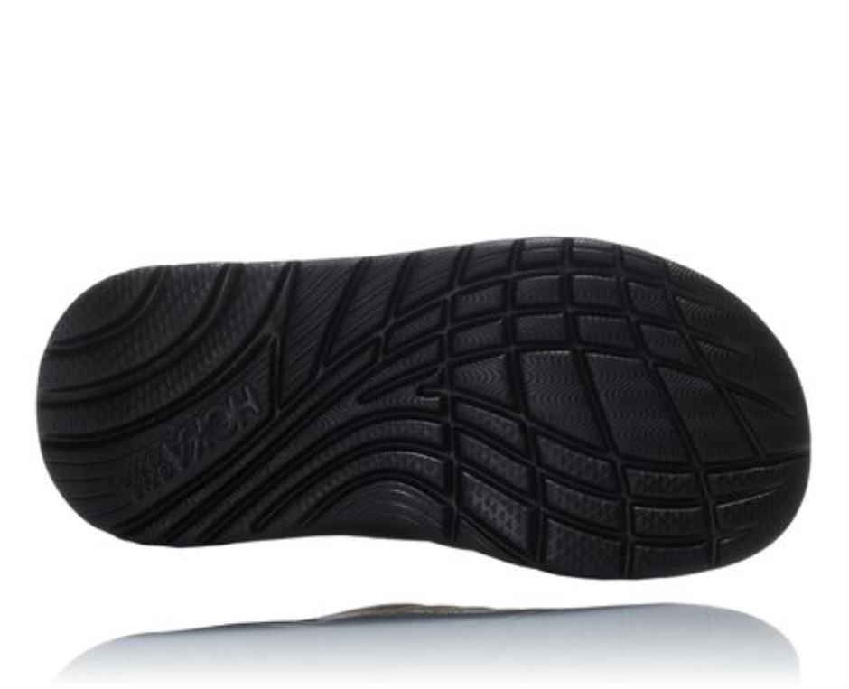 Hoka Ora Recovery Flip Schwarz Dunkelmöwengrau