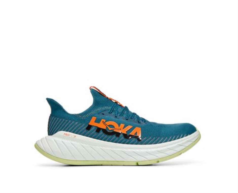 Hoka Carbon X 3 Blau Korallenschwarz