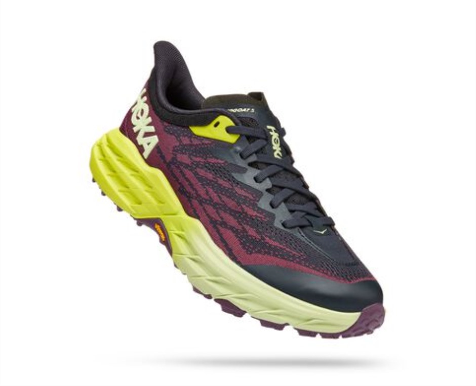 Speedgoat 5 Hoka Blue Graphit Nachtkerze