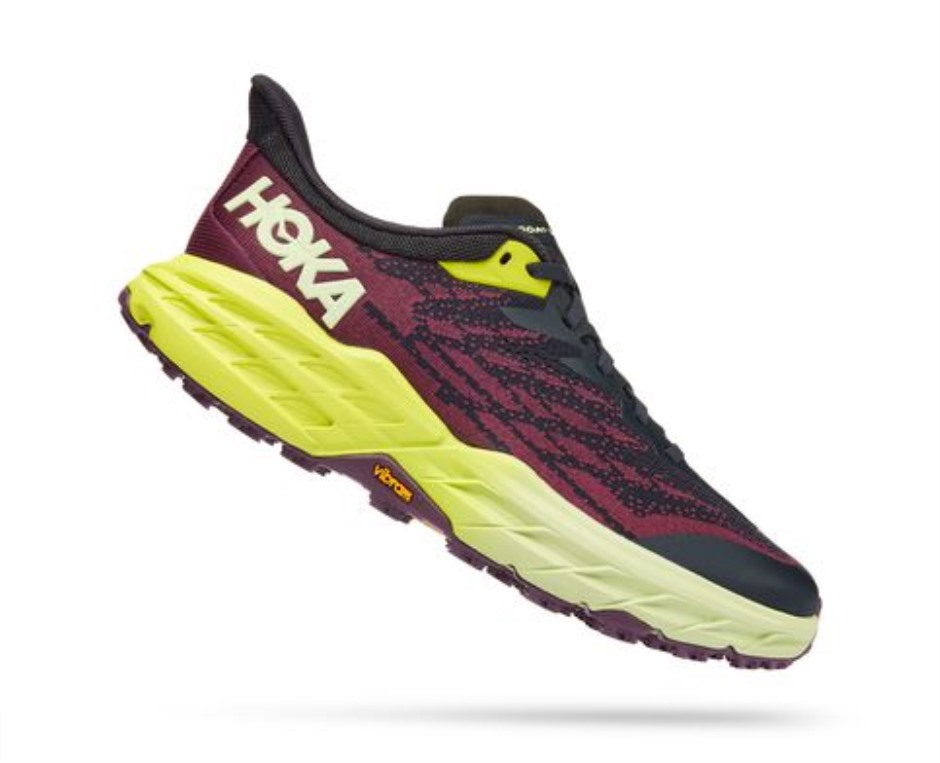 Speedgoat 5 Hoka Blue Graphit Nachtkerze