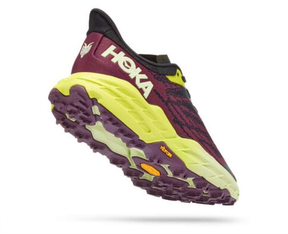Speedgoat 5 Hoka Blue Graphit Nachtkerze