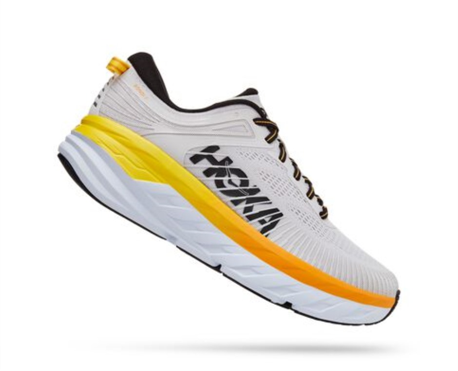 Hoka Bondi 7 Nimbuswolke Strahlend Gelb