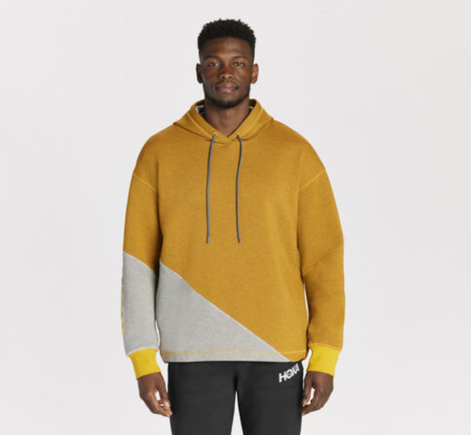 Hoka Allday Hoodie Goldgelb