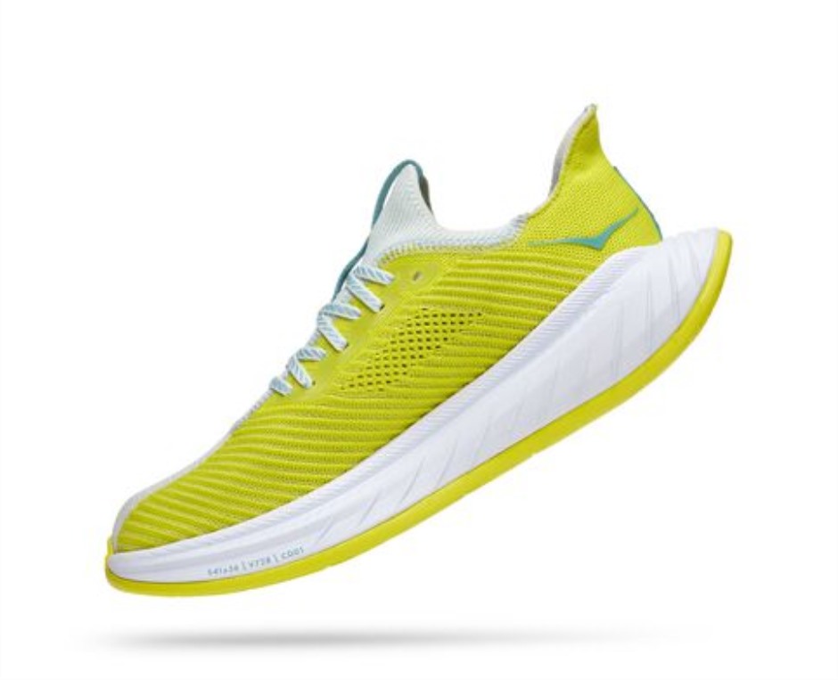 Hoka Carbon X 3 Wogendes Segel Nachtkerze