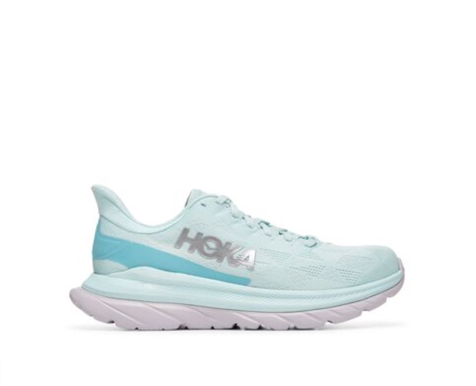 Hoka Mach 4 Küstenschirm Aus Blauem Glas