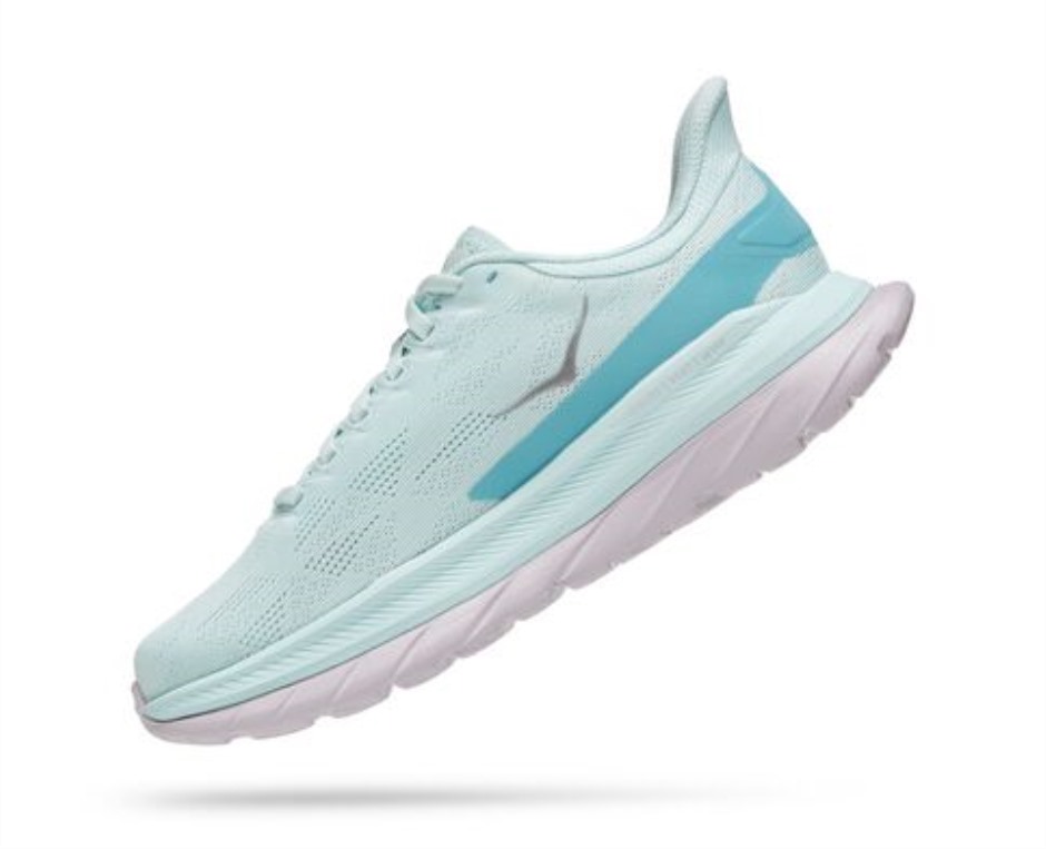 Hoka Mach 4 Küstenschirm Aus Blauem Glas