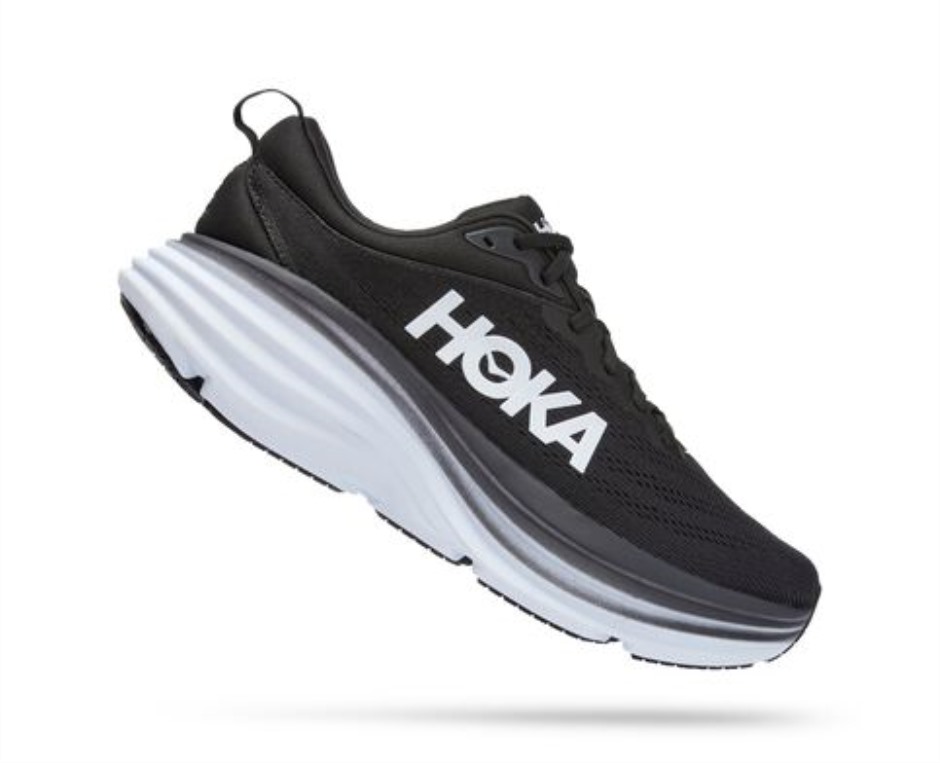 Bondi 8 Hoka Schwarz Weiß