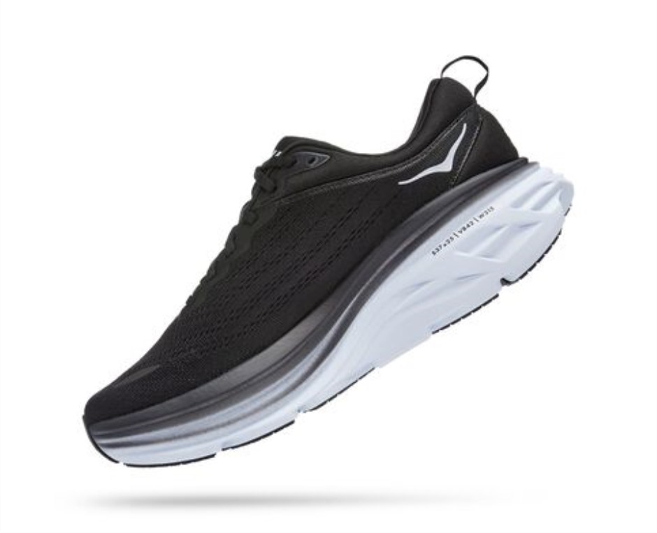 Bondi 8 Hoka Schwarz Weiß