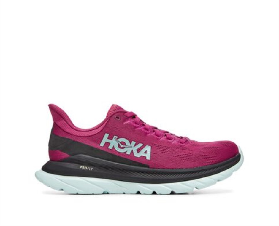 Mach 4 Hoka Festival Fuchsia Schwarz