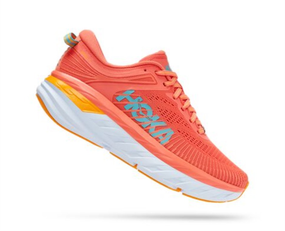 Hoka Bondi 7 Kamelien-Küstenschatten