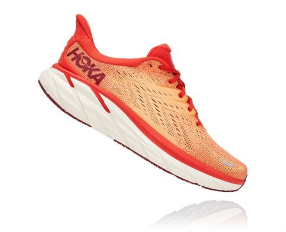 Hoka Clifton 8 Fiesta Leuchtend Orange