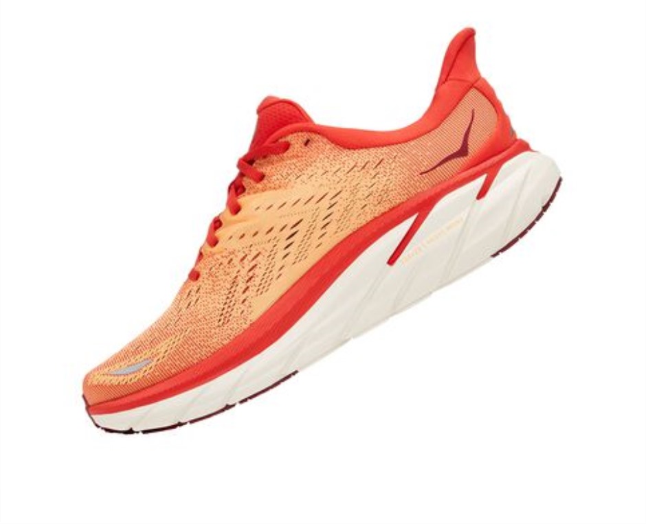 Hoka Clifton 8 Fiesta Leuchtend Orange