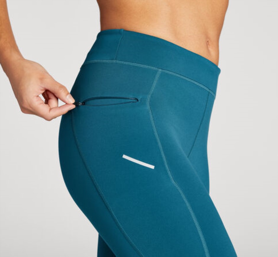 Hoka Performance Tight Blaue Koralle