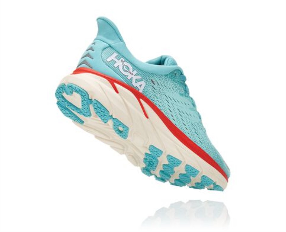 Clifton 8 Hoka Aquarelle Eierschalenblau