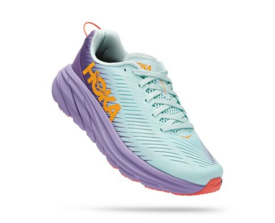 Hoka Rincon 3 Blaues Glas Kreideviolett