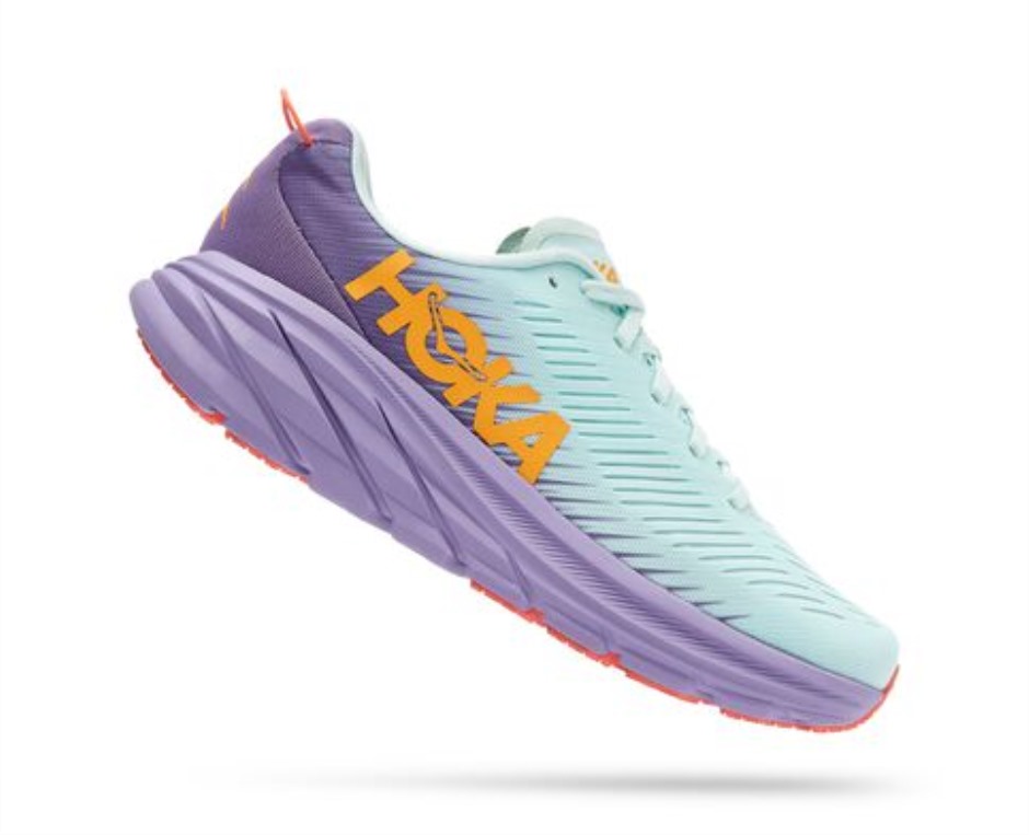 Hoka Rincon 3 Blaues Glas Kreideviolett