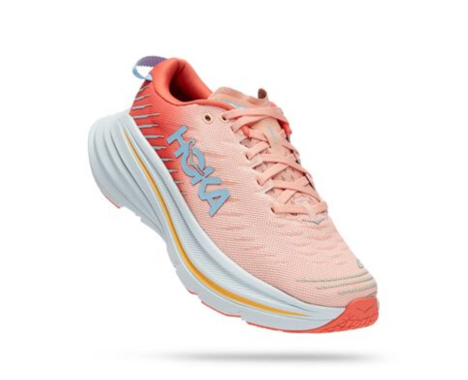 Hoka Bondi X Kamelien-Pfirsich-Parfait
