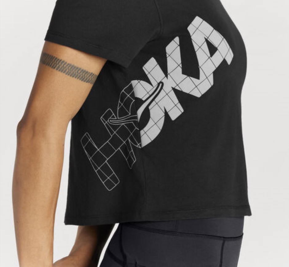 Hoka Ganztages-T-Shirt Black Harbour Mist