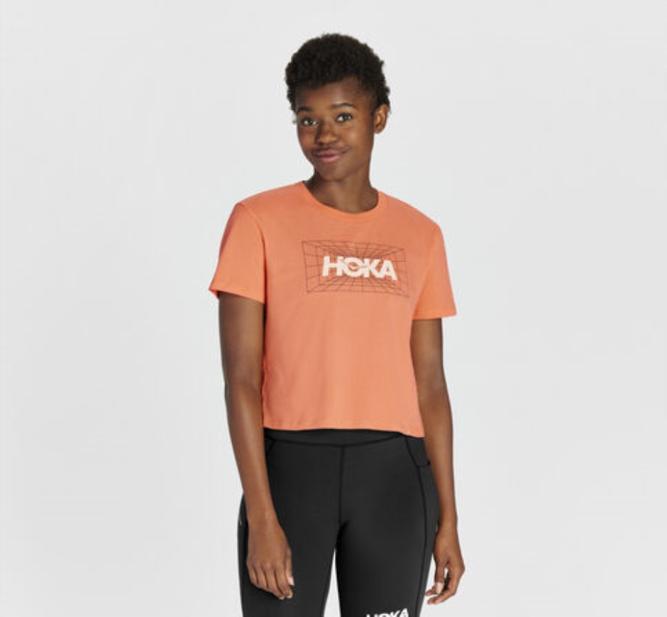 Hoka Ganztages-T-Shirt Kamelie
