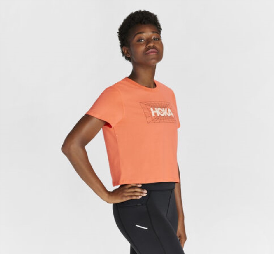 Hoka Ganztages-T-Shirt Kamelie