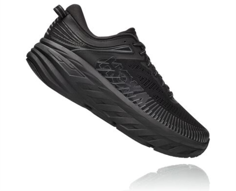 Bondi 7 Hoka Schwarz
