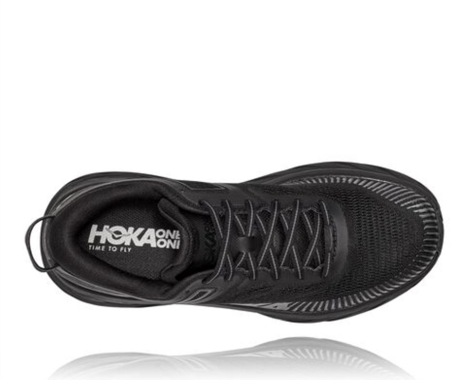 Bondi 7 Hoka Schwarz