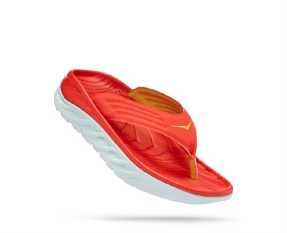 Hoka Ora Recovery Flip Fiesta Bernsteingelb