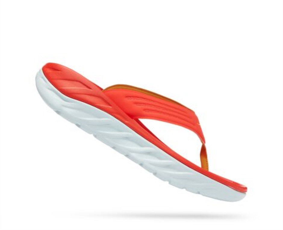 Hoka Ora Recovery Flip Fiesta Bernsteingelb