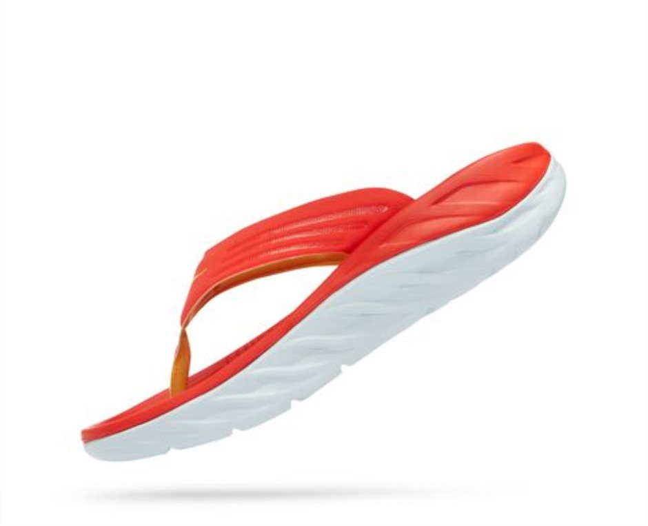 Hoka Ora Recovery Flip Fiesta Bernsteingelb