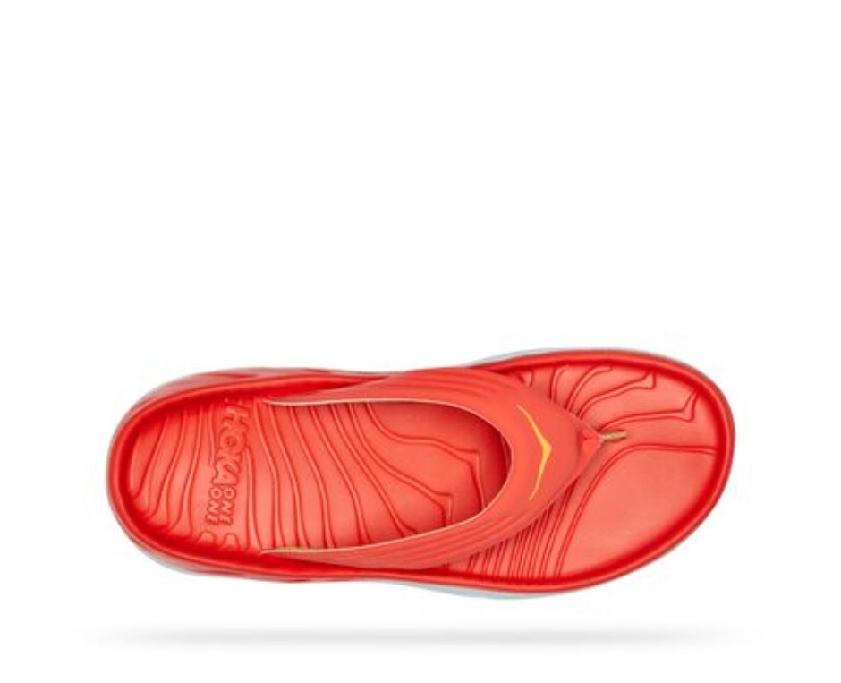 Hoka Ora Recovery Flip Fiesta Bernsteingelb
