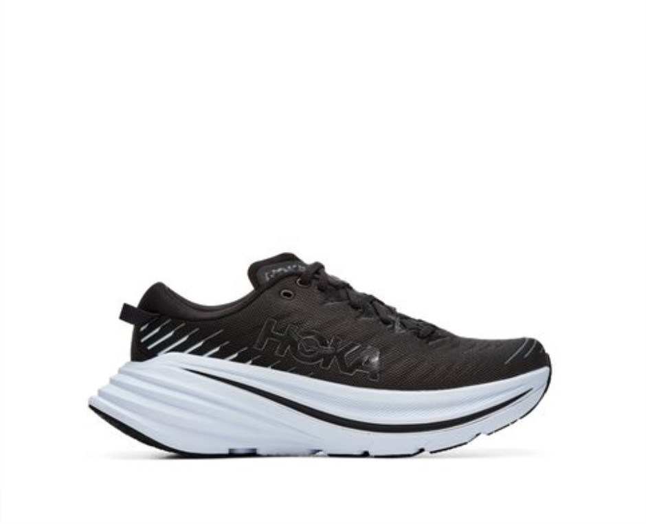 Hoka Bondi X Schwarz Weiß