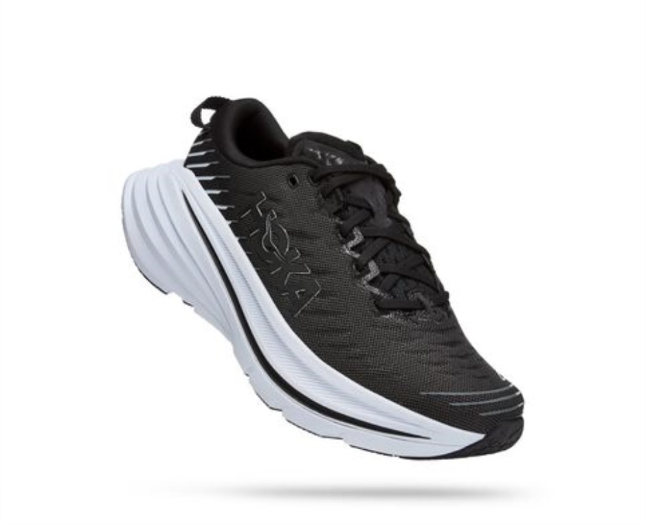 Hoka Bondi X Schwarz Weiß