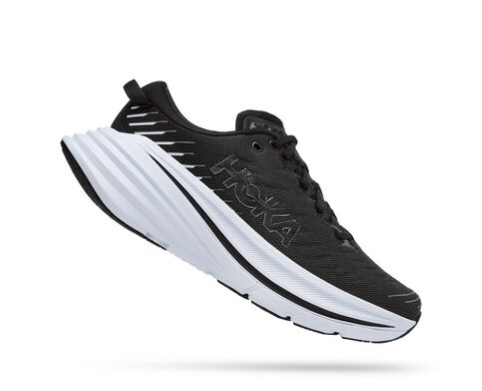 Hoka Bondi X Schwarz Weiß
