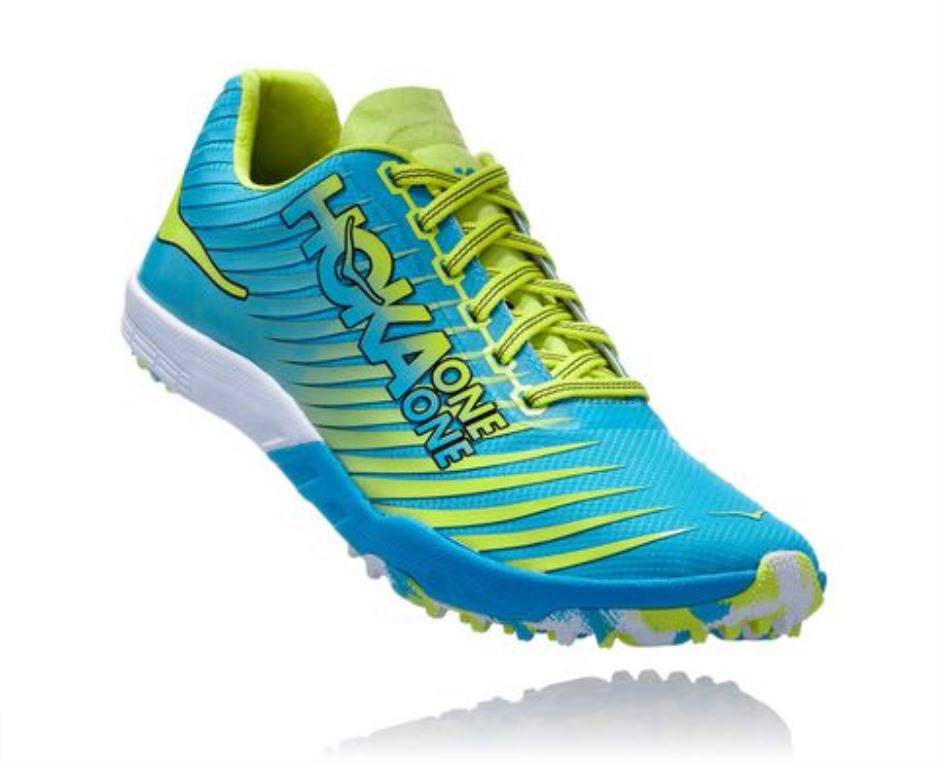 Hoka Evo Xc Ohne Spikes Cyan Zitrus