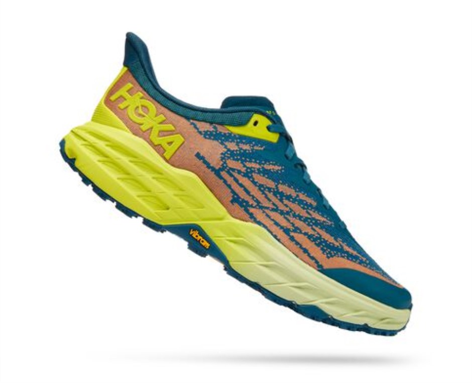 Hoka Speedgoat 5 Blue Coral Nachtkerze