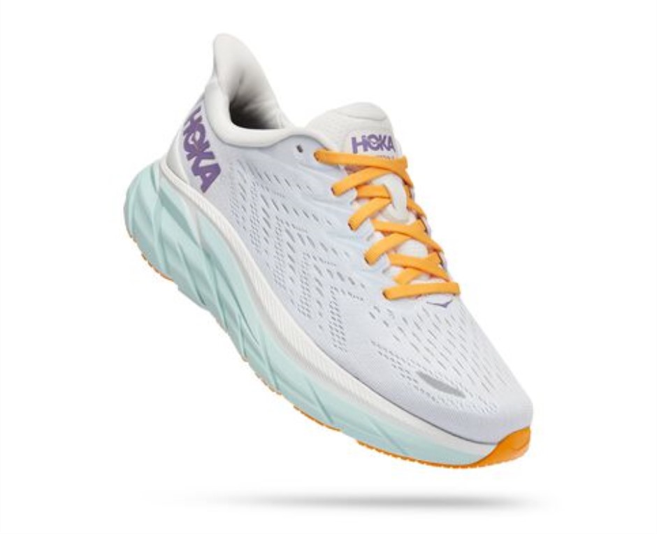 Clifton 8 Hoka Blanc De Blanc Weiß