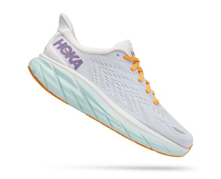 Clifton 8 Hoka Blanc De Blanc Weiß