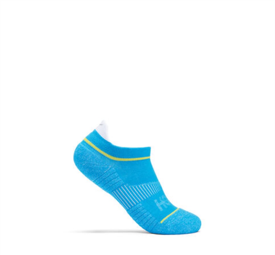 No-show Run Socke Hoka Diva Blue Citrus